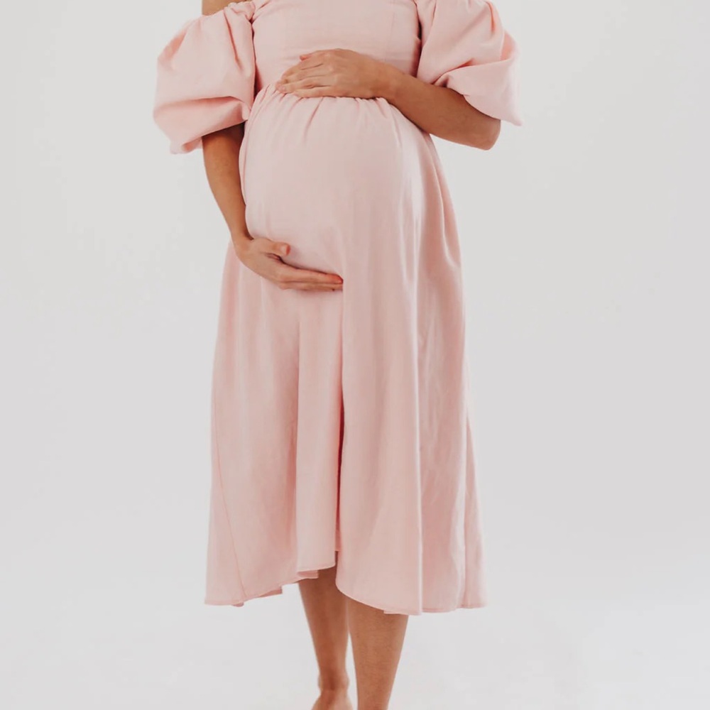 Worth Collective pink maternity dress
